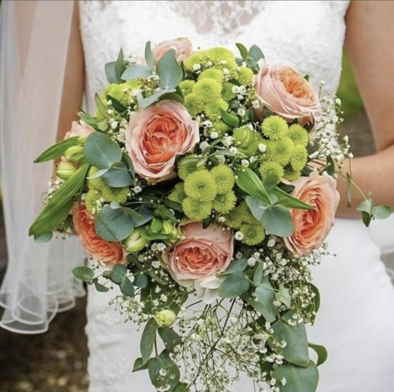 Mariage en Normandie - photo d'un bouquet de fleurs de mariée