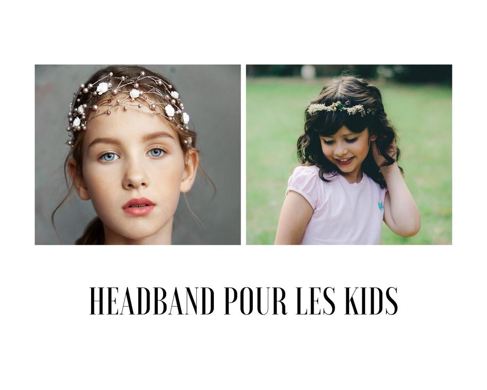 idée de headband pour les enfants en mariage