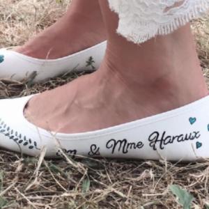 Personnalisation des chaussures pour votre mariage en Normandie  - Mariage en Normandie
