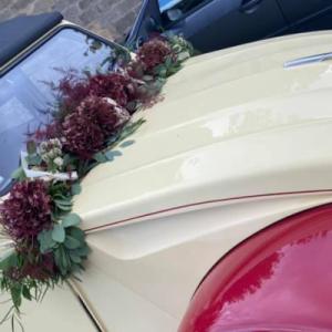 décoration voiture de mariés l'atelier floral troarn en normandie pour votre mariage - Mariage en Normandie